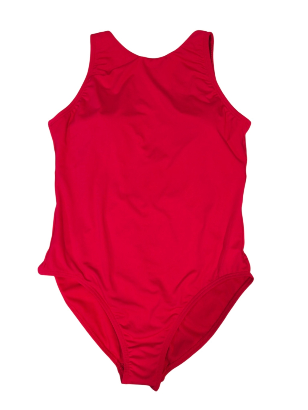 Speedo Bright Red Scoop-Back One-Piece Swimsuit